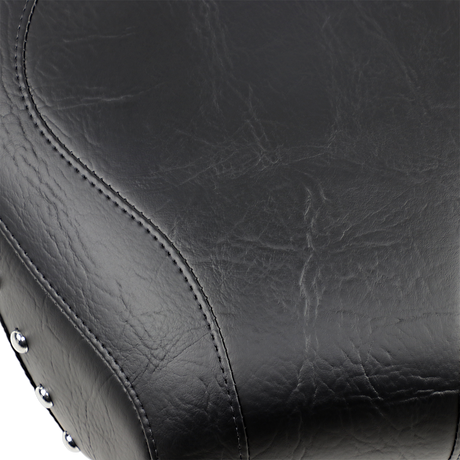 MUSTANG Wide Rear Seat - Studded - Black - Softail '84-'99 75509