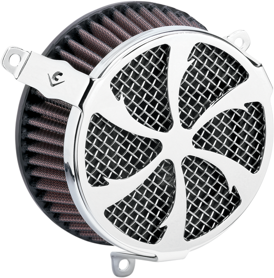 COBRA Swept Air Filter - Chrome - XL 606-0103-01