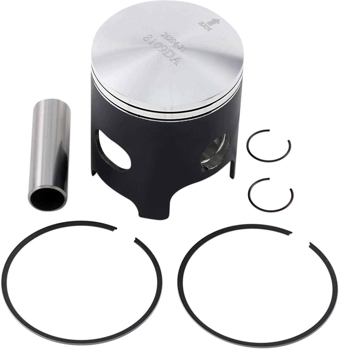 WOSSNER Piston Kit - KX/KDX 250 - 67.34 mm 8109DA