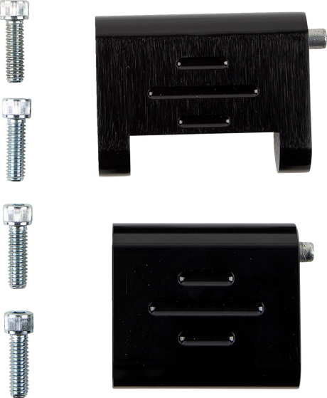 RIVCO PRODUCTS Passenger Floorboard Mounts - Black HDPBLABK-RE