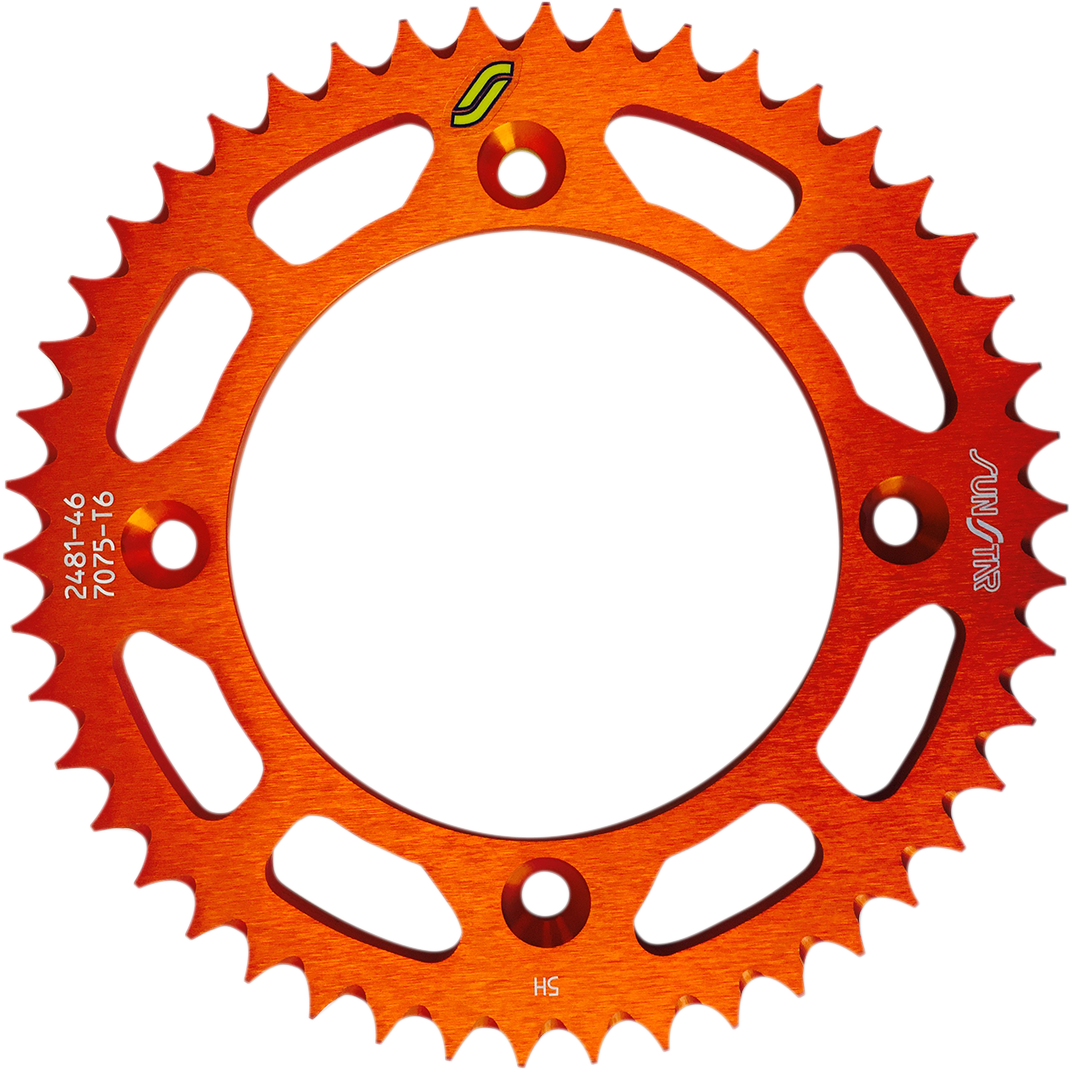 SUNSTAR SPROCKETS Rear Sprocket - 46 Tooth - Gas Gas/Husqvarna/KTM - Orange 5-248146OR