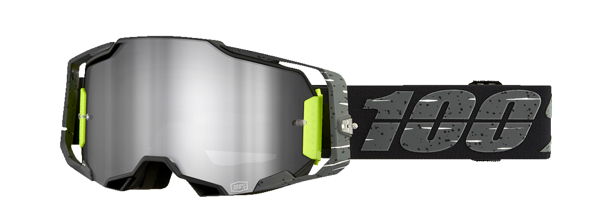 100% Armega Goggles - Antibia - Silver Flash Mirror 50005-00022