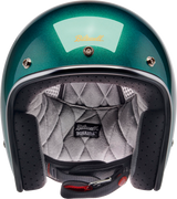 BILTWELL Bonanza Helmet - Metallic Catalina Green - Small 1001-358-202