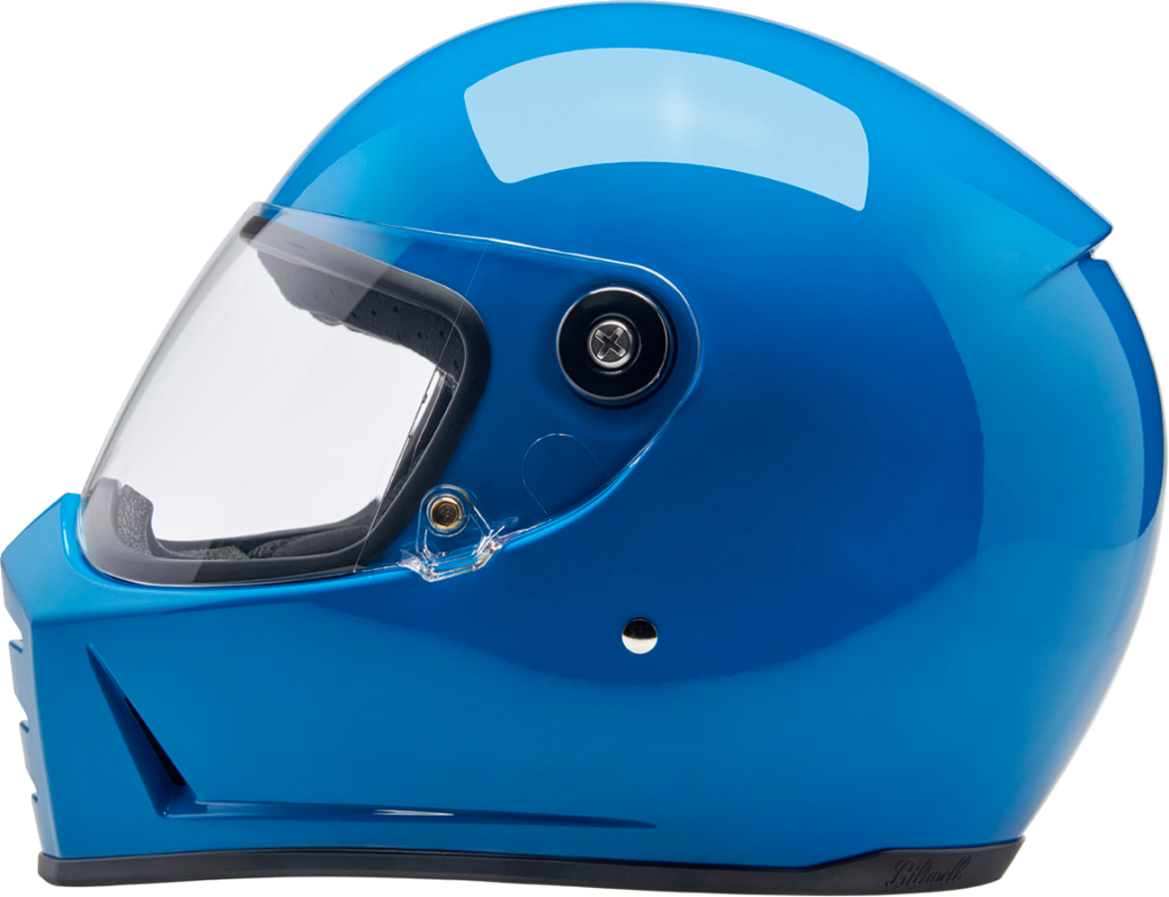 BILTWELL Lane Splitter Helmet - Gloss Tahoe Blue - Small 1004-129-502