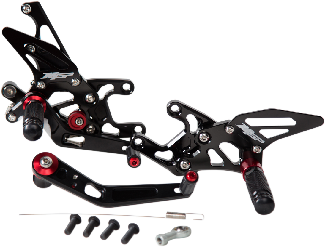 MGP MGP Rearset - Black - Honda 40801-2500