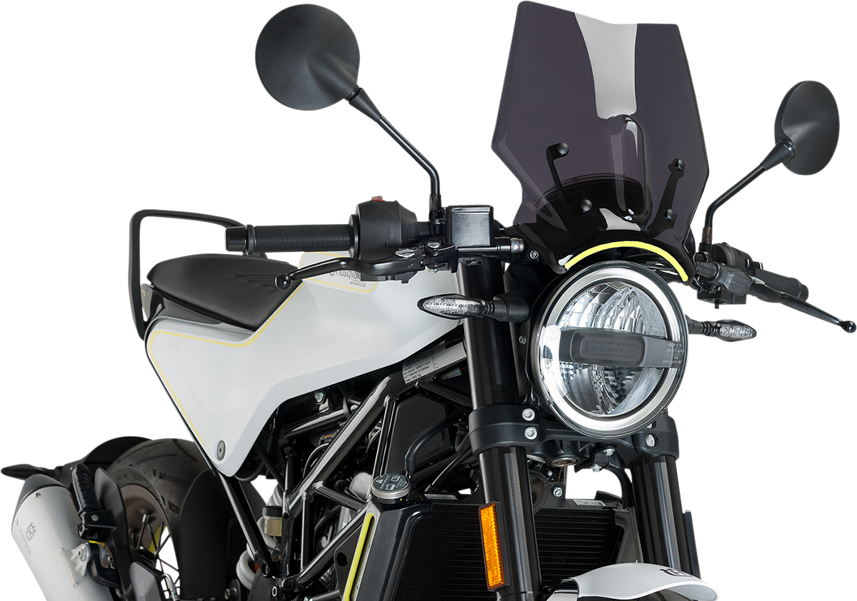 PUIG HI-TECH PARTS New Generation Windscreen - Dark Smoke - Husqvarna 9702F