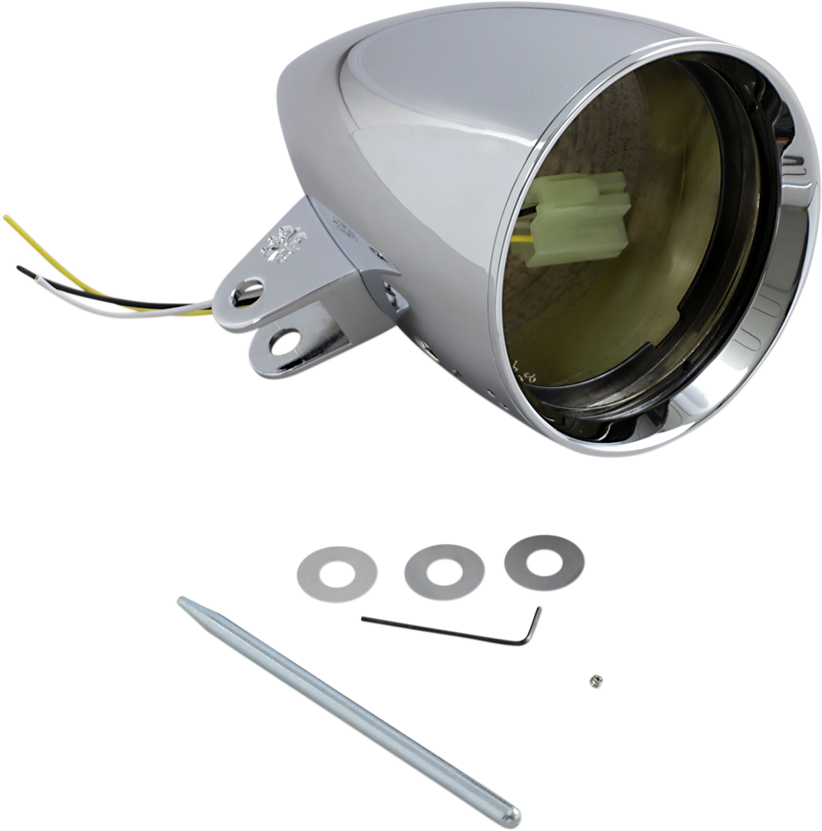 HEADWINDS 4 1/2" Headlight Housing - Chrome - Concours Rocket Smooth 1-4800CA