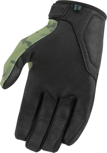 ICON Hooligan™ CE Gloves - Green Camo - Medium 3301-4403