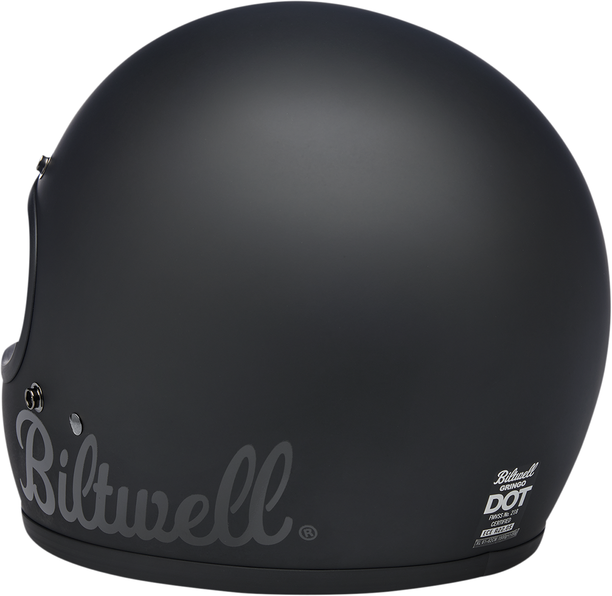 BILTWELL Gringo Helmet - Flat Black Factory - XS 1002-638-101