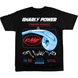 FMF Tee Gnarly Power Blk 2xl SP26118900BLK2X