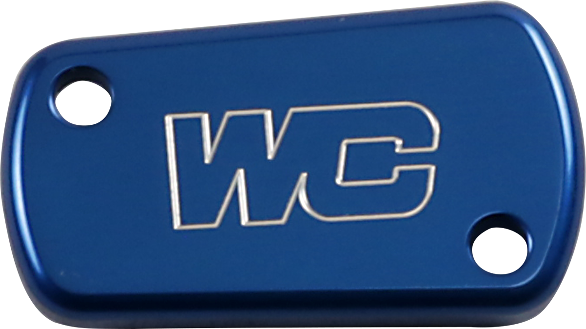 WORKS CONNECTION Rear Billet Brake Cover - Blue - Kawasaki/Suzuki 21-600