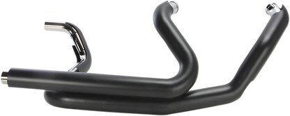 COBRA Powerport Dual Headpipes with Dual Bungs - Black 6253DBRB1