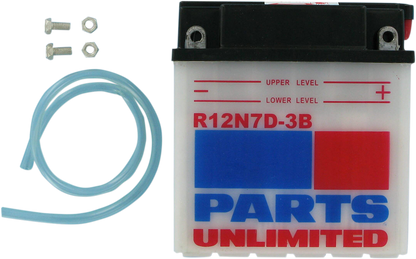 Parts Unlimited Conventional Battery 12n7d-3b