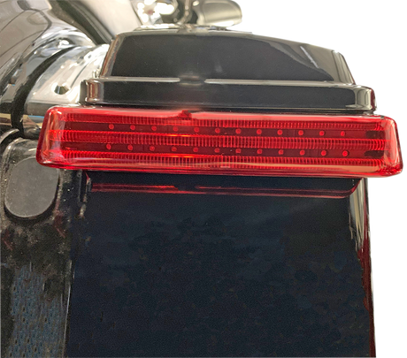 CUSTOM DYNAMICS Saddlebag Lights - SS6 - Black/Red PB-SB-SS6-BR