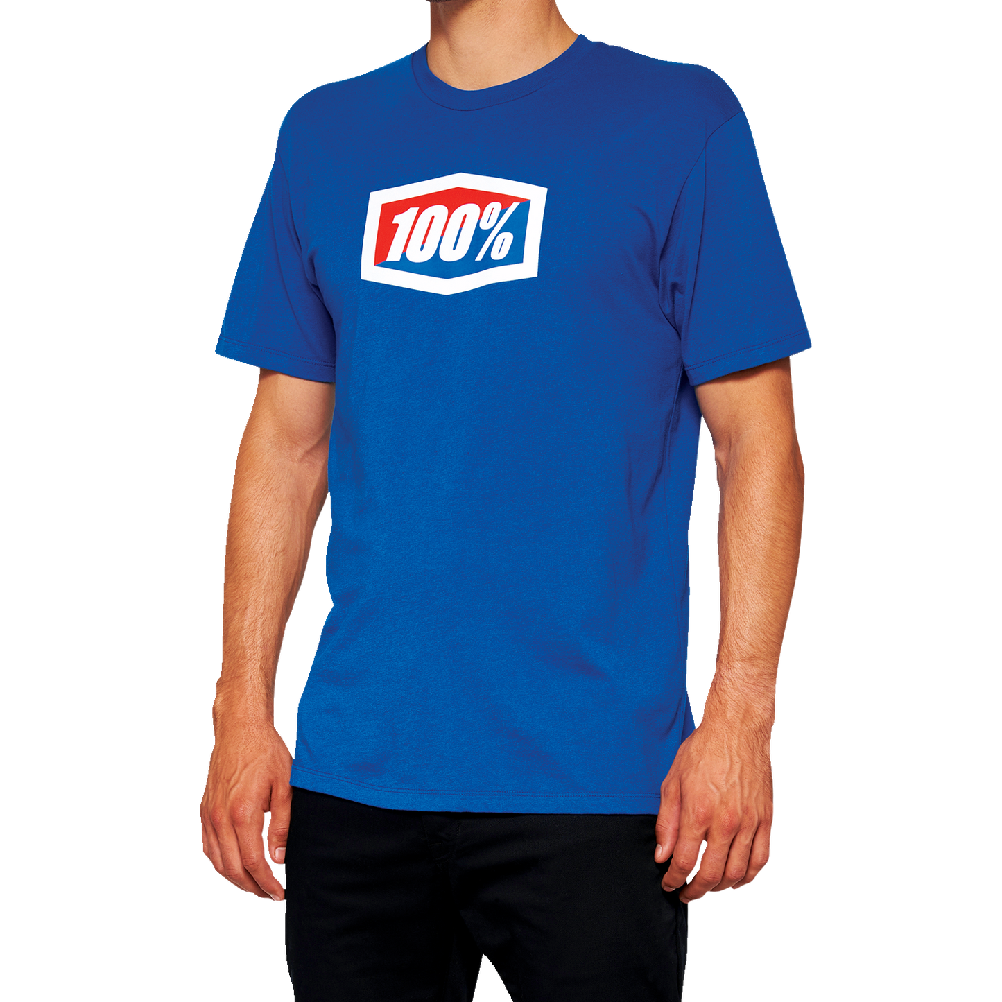 100% Official T-Shirt - Royal Blue - Large 20000-00017