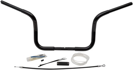 FAT BAGGERS INC. Handlebar Kit - Rounded Top - 10" - Black 909410-B