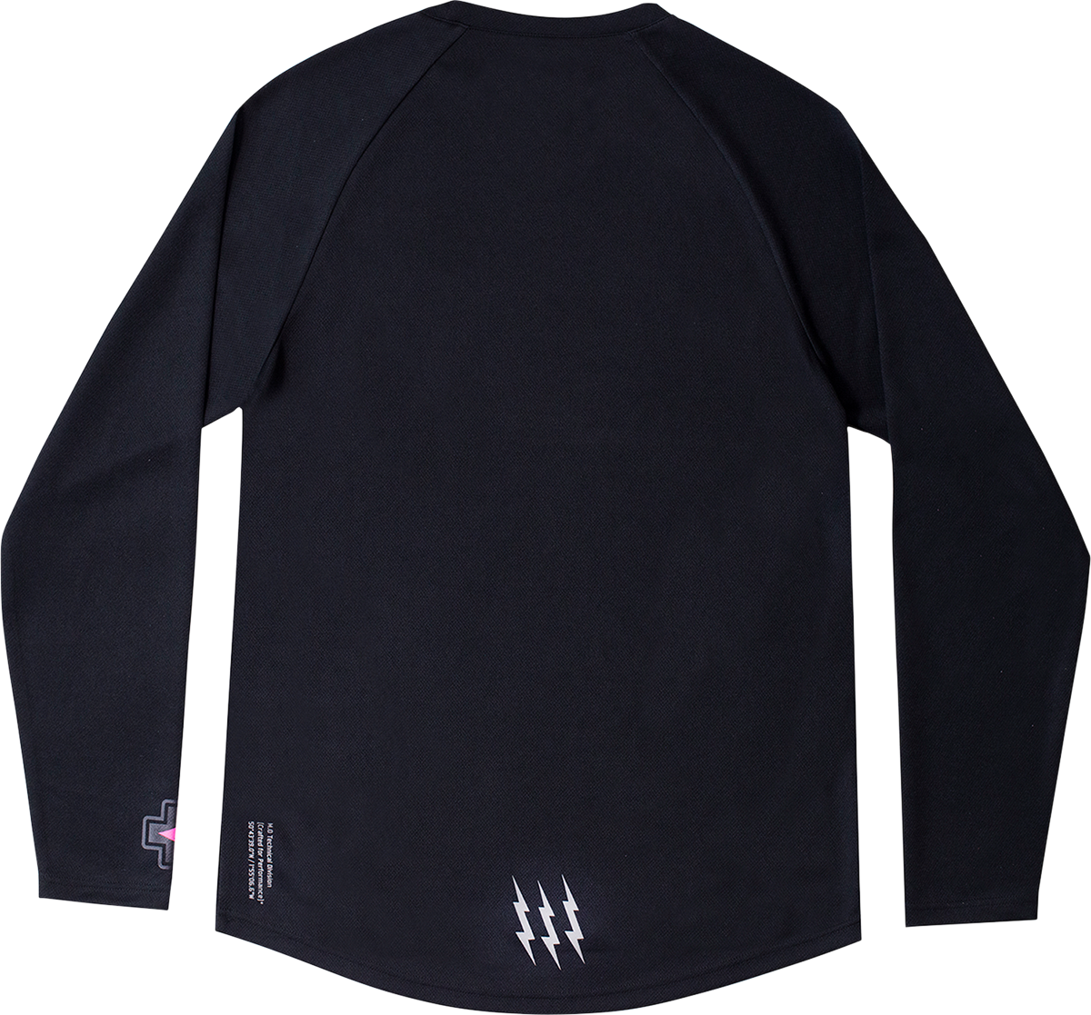 MUC-OFF USA Riders Long-Sleeve Jersey - Black - Large 20367