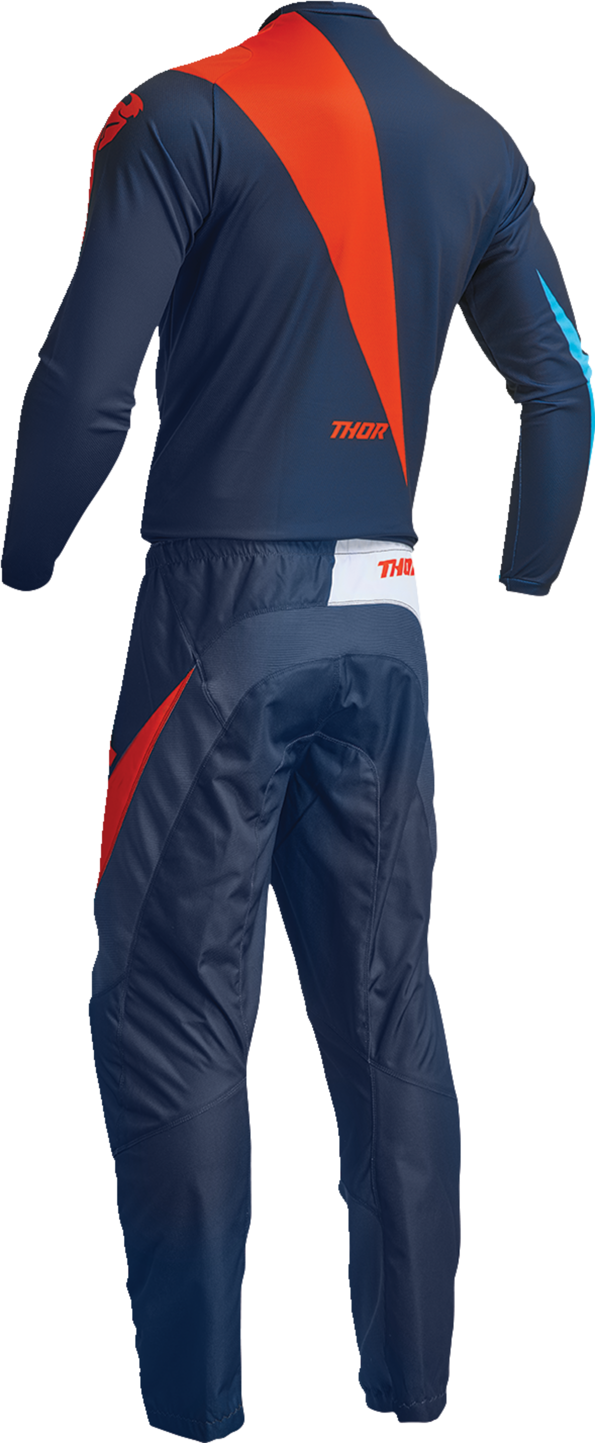 THOR Youth Sector Edge Jersey - Navy/Orange - Large 2912-2243