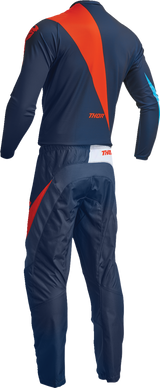 THOR Youth Sector Edge Jersey - Navy/Orange - Large 2912-2243