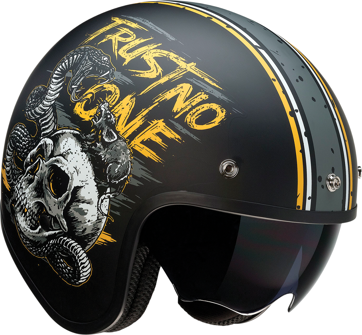 Z1R Saturn Helmet - Trust No One - Black/Yellow - Small 0104-2853