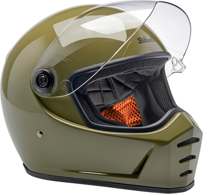 BILTWELL Lane Splitter Helmet - Gloss Olive Green - XS 1004-154-501