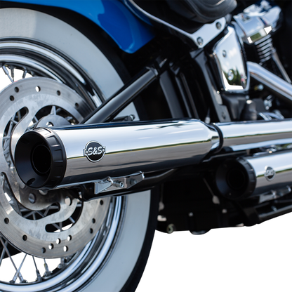 S&S CYCLE Grand National Slip-On Mufflers - Chrome 550-0757B