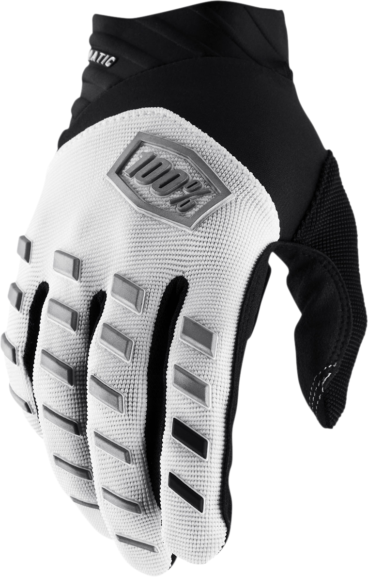 100% Airmatic Gloves - White - Medium 10000-00031