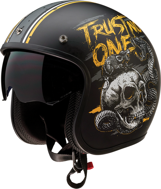 Z1R Saturn Helmet - Trust No One - Black/Yellow - XS 0104-2852