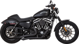 VANCE & HINES Big Radius Exhaust System - Black Iron  1200 /883 SuperLow /Forty-Eight   46367