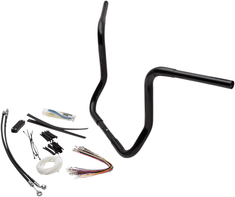 FAT BAGGERS INC. Handlebar Kit - Rounded Top - 14" - Black 909414-B