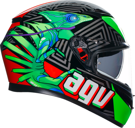 AGV K3 Helmet - Kamaleon - Black/Red/Green - 2XL 21183810040132X