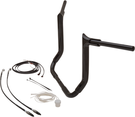 FAT BAGGERS INC. Handlebar Kit - Pointed Top - 14" - Black 809214-B