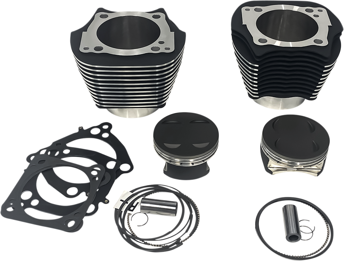 REVOLUTION PERFORMANCE, LLC Cylinder Kit - 139" - Black with Highlighted Fins - M8 RP201-611W