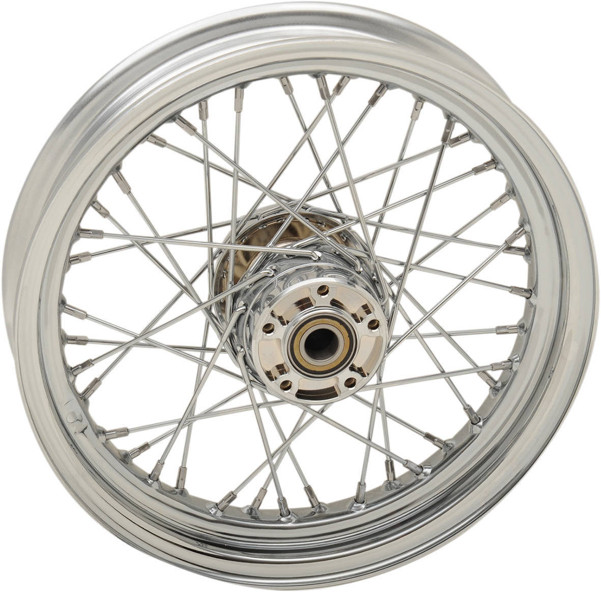 DRAG SPECIALTIES Rueda delantera - Doble disco/Sin ABS - Cromada - 16"x3.00" - ' 08+ FLT 64416A 