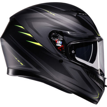 AGV Helmet K3 Syth Matte Black/Yellow Fluo Sm 2118381004-026-S