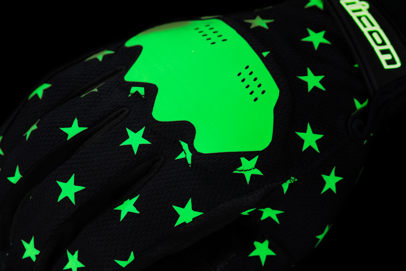 ICON Hooligan™ Old Glory Gloves - Glow - 2XL 3301-4696