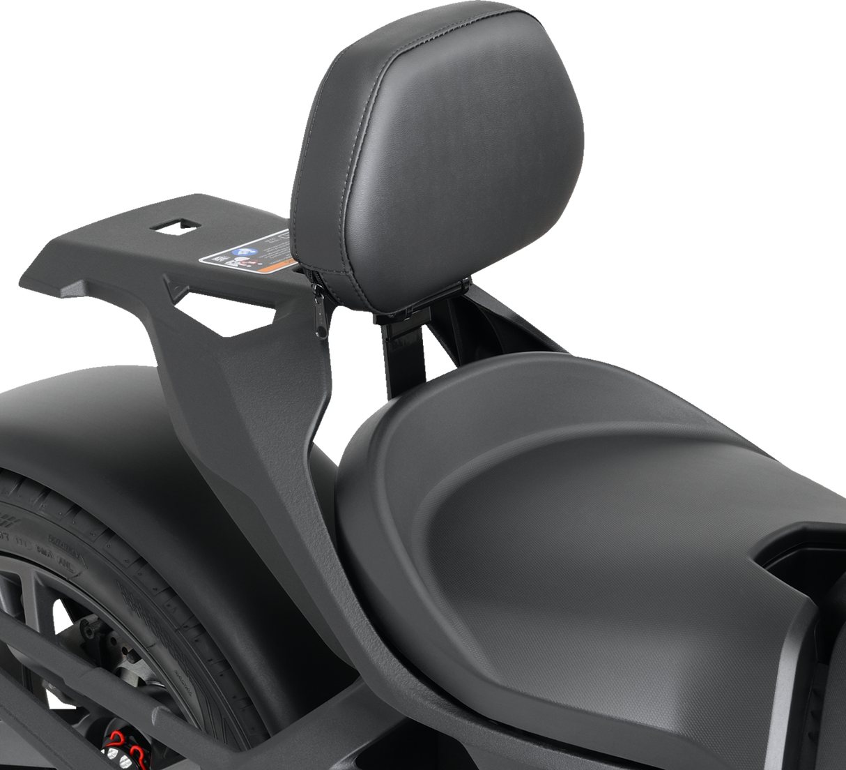 SHOW CHROME Quick-Detach Backrest - Black - Ryker '20-'22 41-416