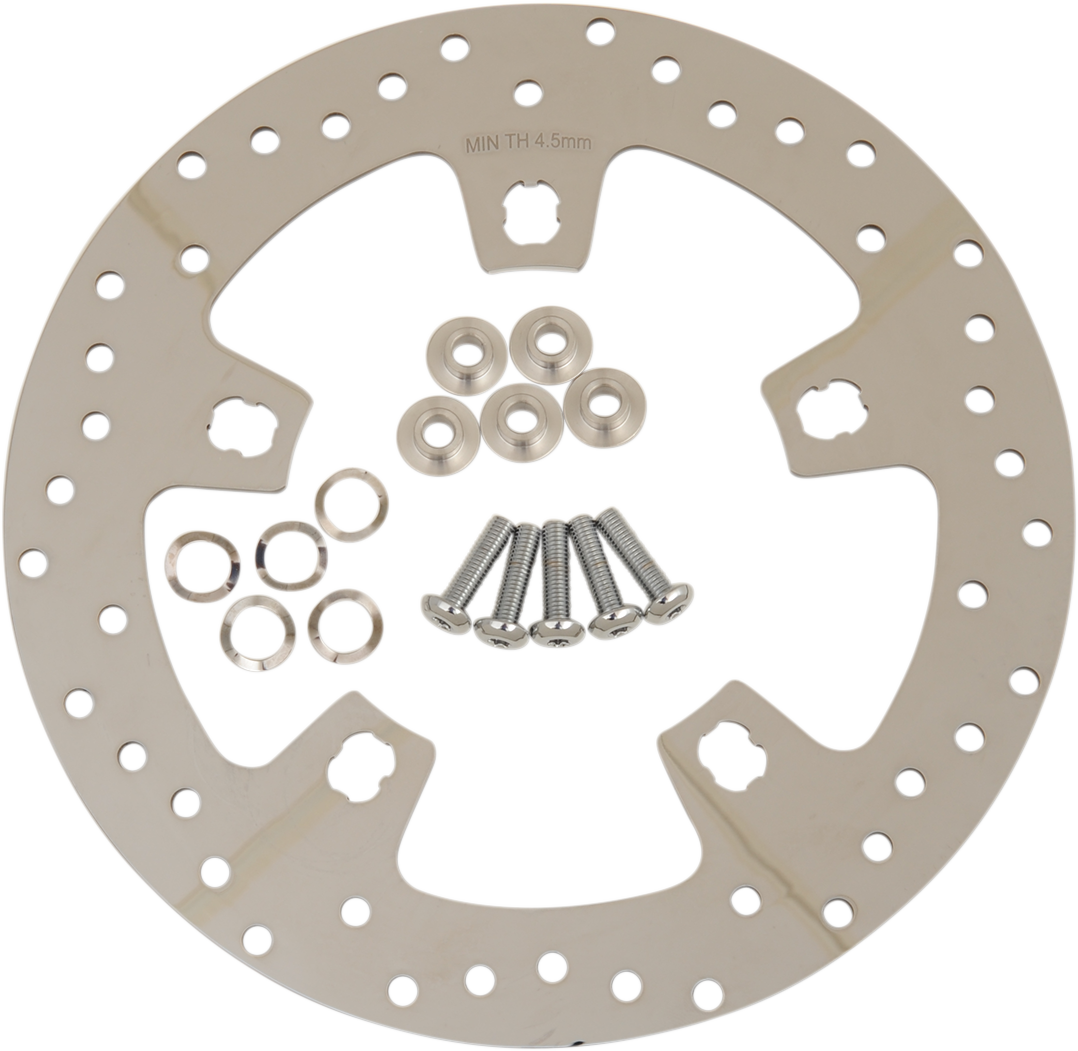 DRAG SPECIALTIES Front Rotor - 11.5" - Polished YR APPLICATION S/B 00-07 B06-0206ASP