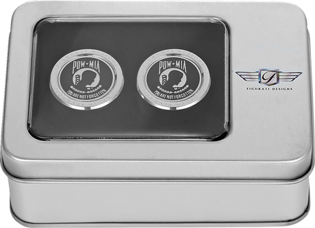 FIGURATI DESIGNS Docking Hardware Covers - POW MIA - Stainless Steel FD50-DC-2730-SS