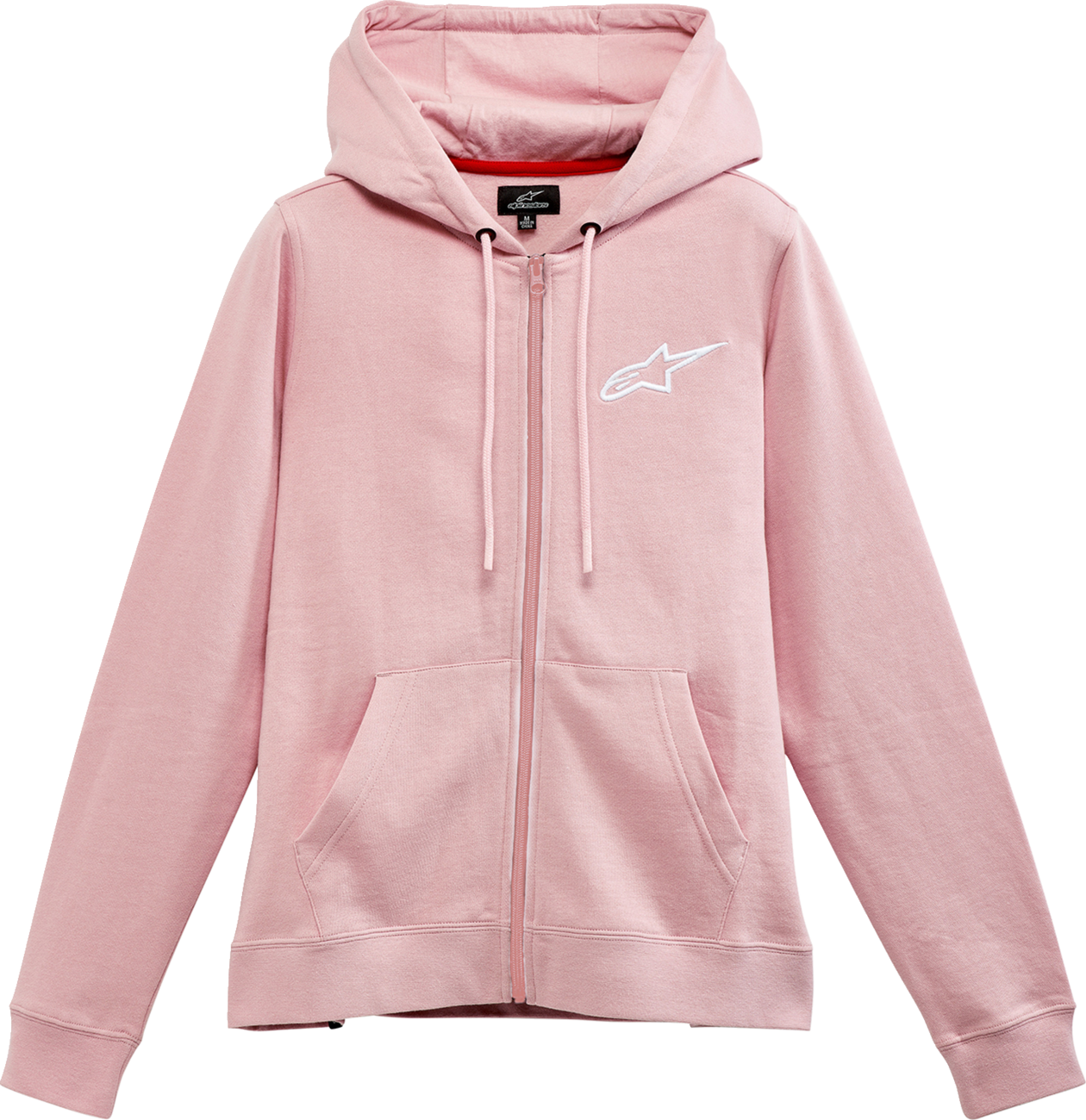 ALPINESTARS Women's Ageless Zip Hoodie - Pink/White - Large 1232518003110L