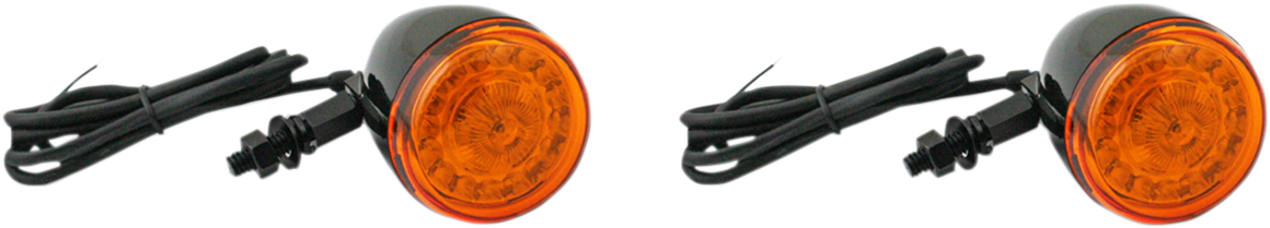 CUSTOM DYNAMICS ProBEAM® Universal Turn Signals - Gloss Black/Amber PB-UNV-TS-A-B