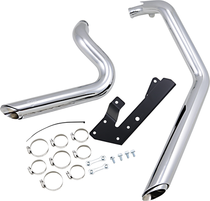 VANCE & HINES Shortshots Staggered Exhaust System - Chrome 17219