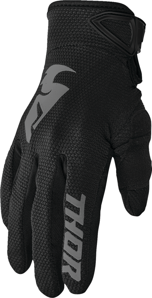 THOR Sector Gloves - Black/Gray - Small 3330-7250