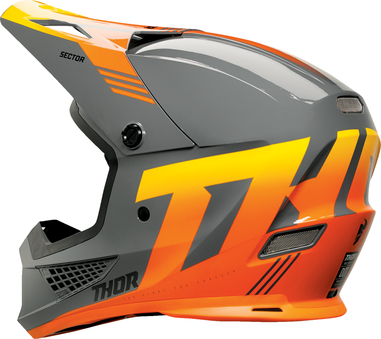 THOR Sector 2 Helmet - Carve - Charcoal/Orange - Medium 0110-8123