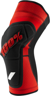 100% Ridecamp Knee Guards - Red/Black - Medium 70001-00010