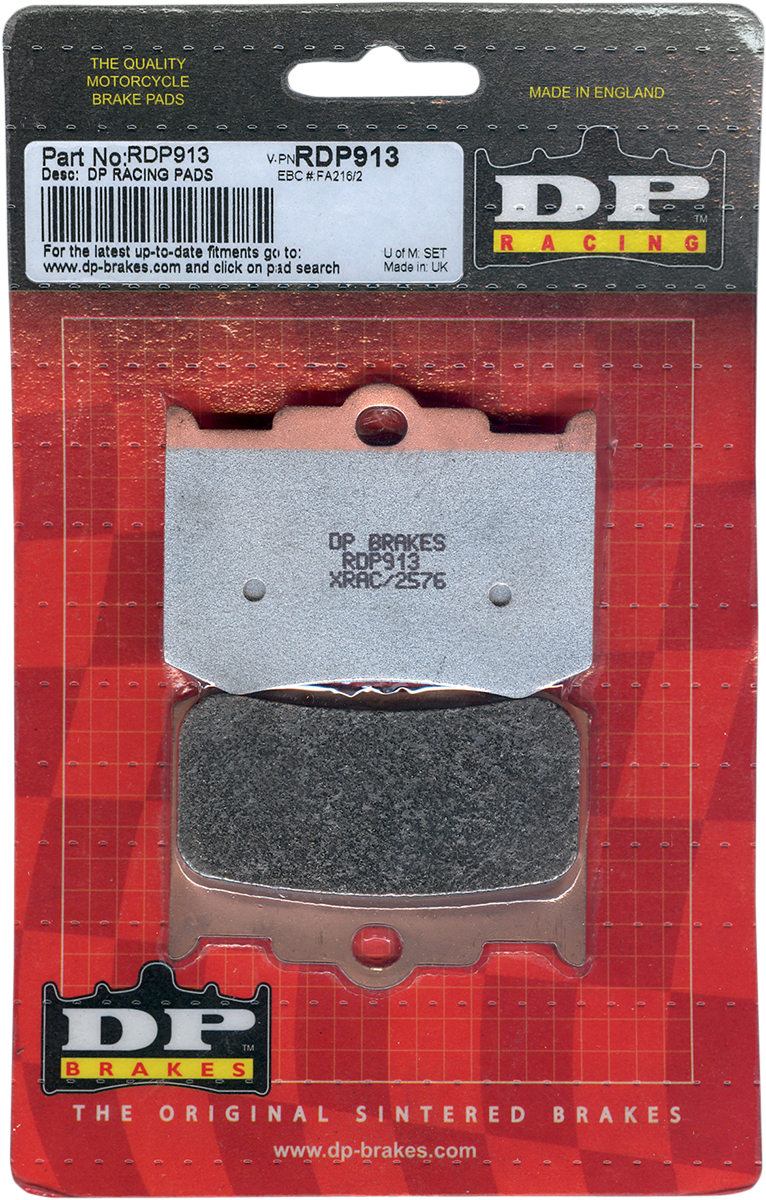 DP BRAKES Sintered Brake Pads - 4-Piston Caliper RDP913