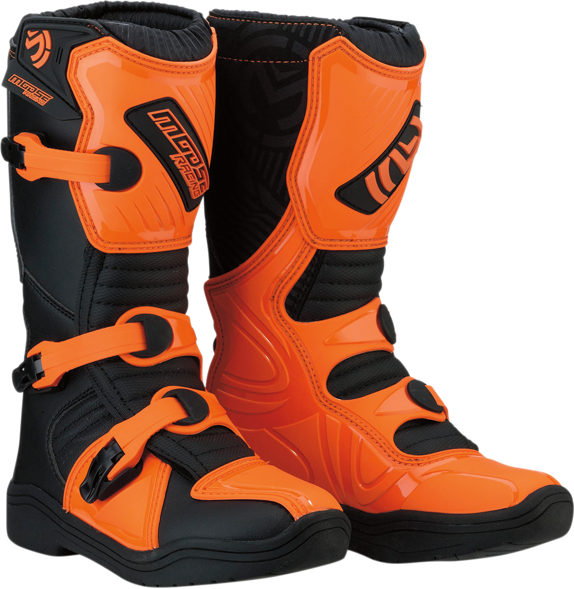MOOSE RACING M1.3 Boots - Black/Orange - Size 1 3411-0437