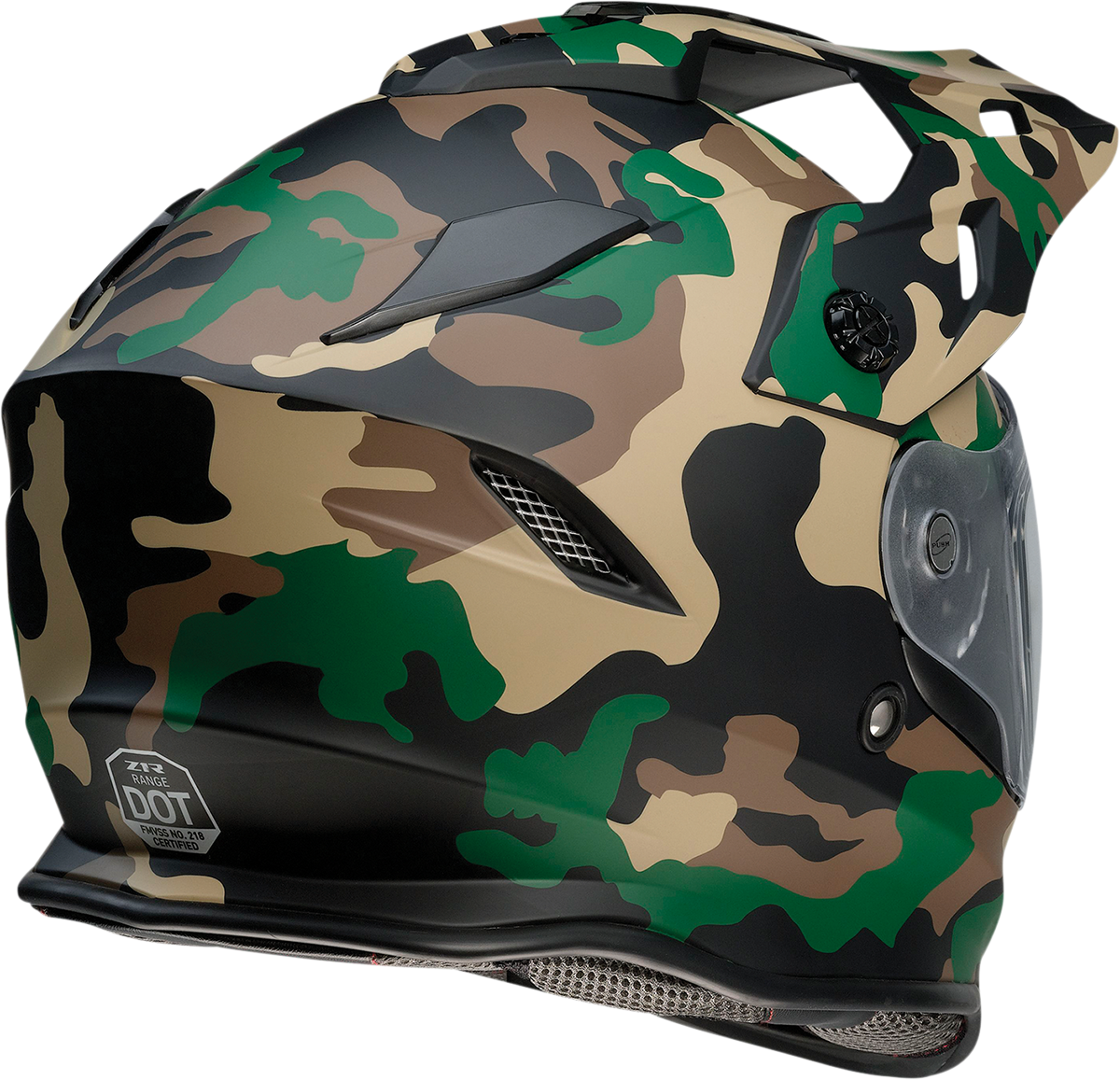 Z1R Range Helmet - Camo - Woodland - Small 0140-0082