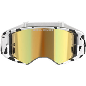 ALPINESTARS GOGGLES Supertech Goggle - Corp - White/Gold - ABS Vision - Gold Mirror 5100325-2044