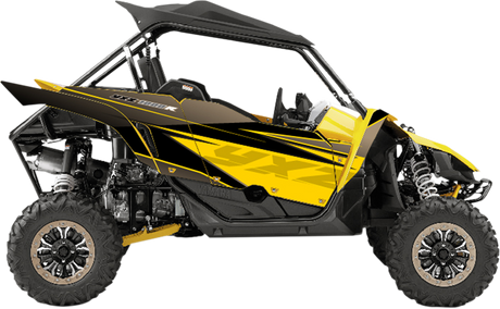 D'COR VISUALS Complete Graphics Kit - Yellow/Black - 2-Door - Yamaha 20-50-470